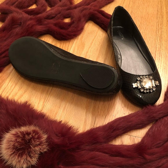 Black flats with rhinestone - Picture 3 of 3